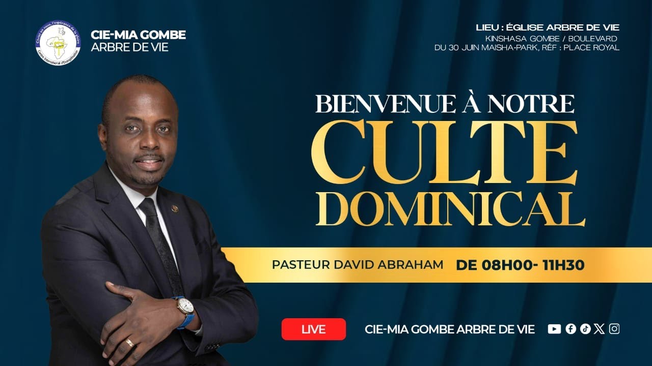 Culte Dominical du 25/01/2026.Orateur : Fr Auguy NDOY