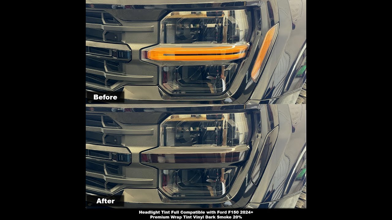 Crux Motorsports Headlight Tint Install for Ford F150 2024 +