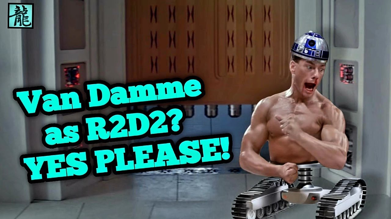 Van Damme In Star Wars as R2D2 (reaction)