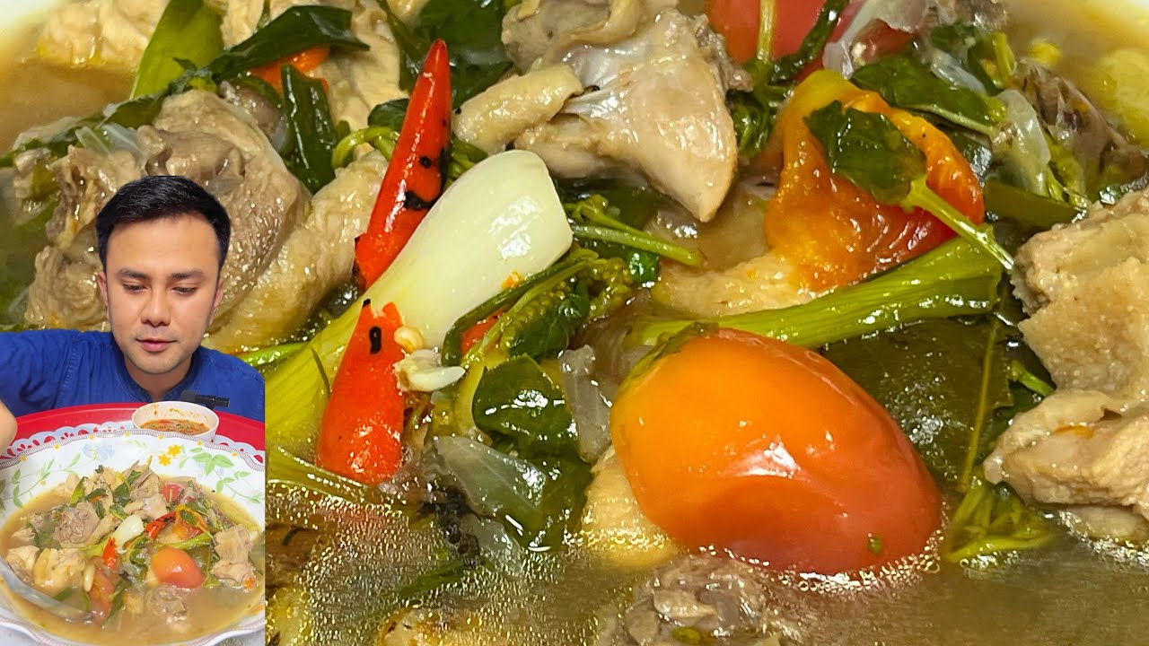 ต้มไก่ใส่เครื่องคั่วหอมๆส่มปอยหล่อย จ้ำแจ่วนัวๆ ซดน้ำโก้กๆ แซ่บหลาย #บ่าวบ้านนา
