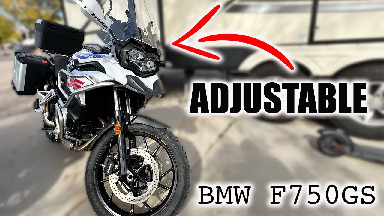 BMW F750GS Adjustable Windshield Upgrade.