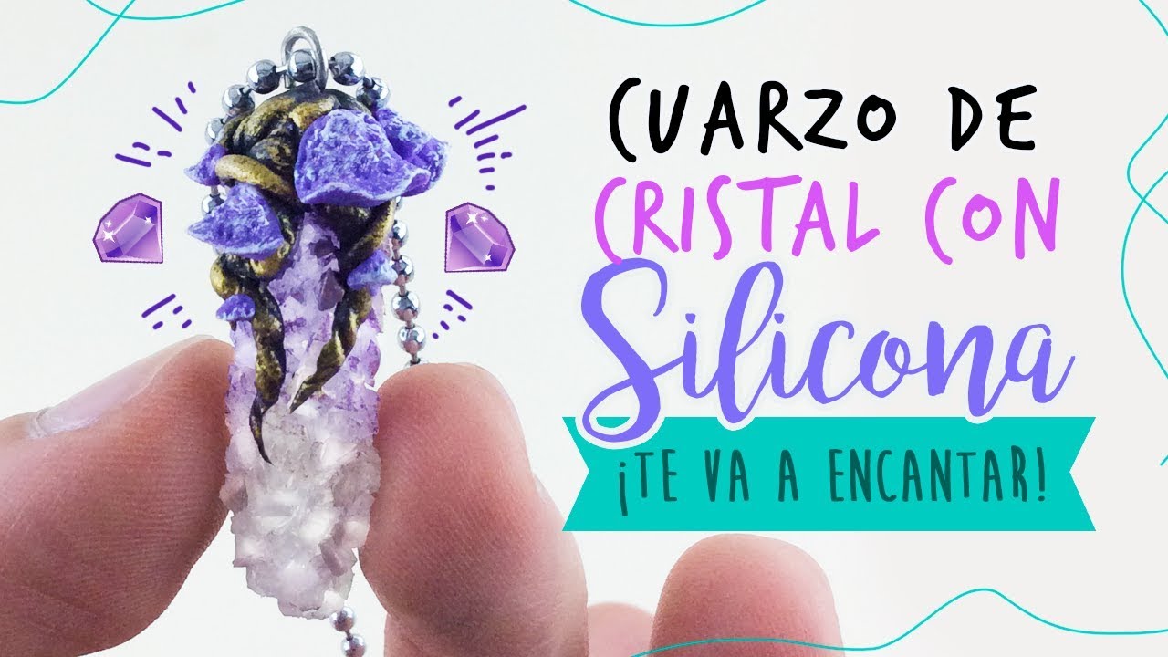 CÓMO HACER UN CUARZO CRISTAL CON SILICONA 💎 wiccan quartz DIY