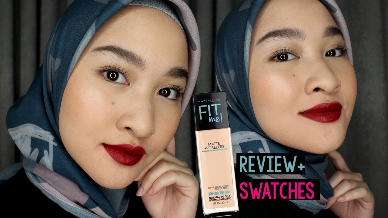 Flawless Face + Red Lips Makeup Tutorial + Fit Me Foundation Review | Kiara Leswara