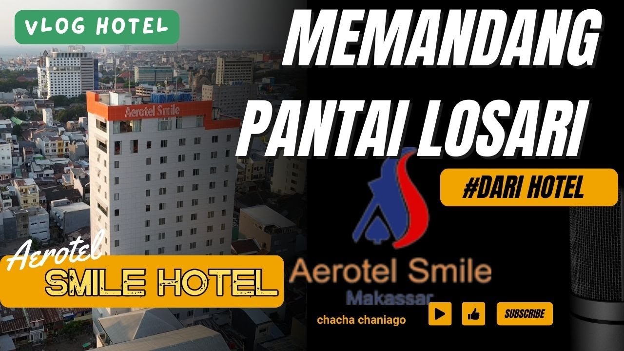 MEMANDANG KEINDAHAN PANTAI LOSARI DARI HOTEL - AEROTEL SMILE HOTEL - VLOG HOTEL 43