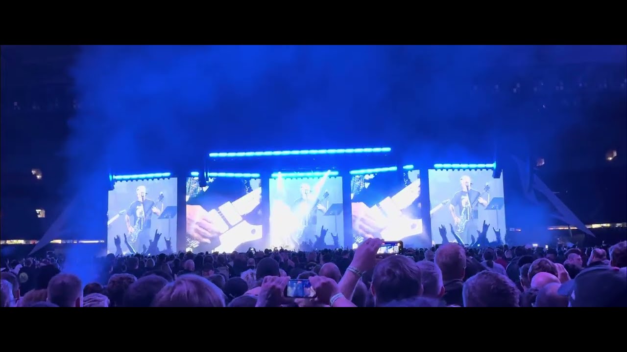 Metallica - Rob and Kirk doodle - INXS/Living end - Prisoner of society - Marvel Stadium, Melbourne 