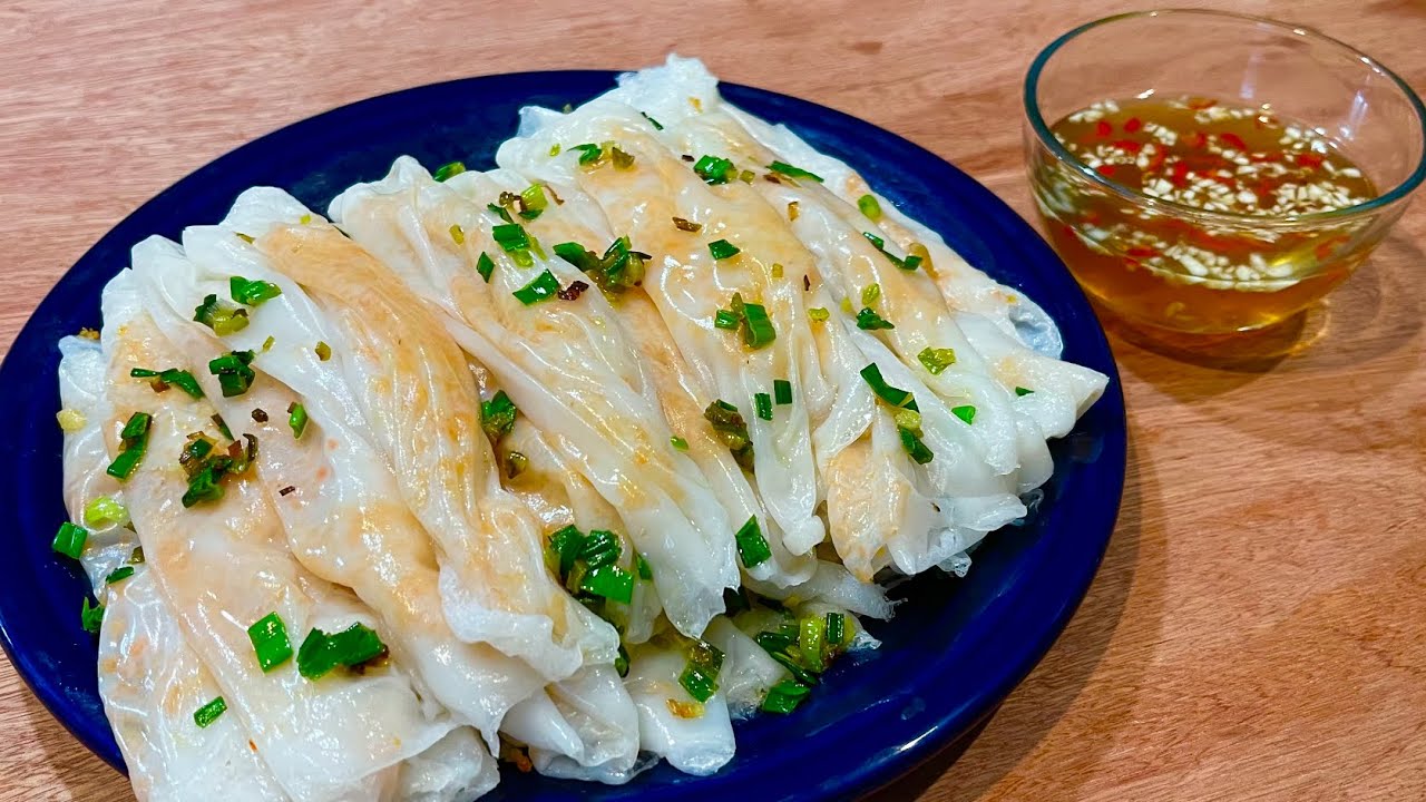 Bánh Cuốn Tôm Cháy tráng chảo cấp tốc o cần ngâm bột, dai ngon | Pan Shrimp Rice Rolls