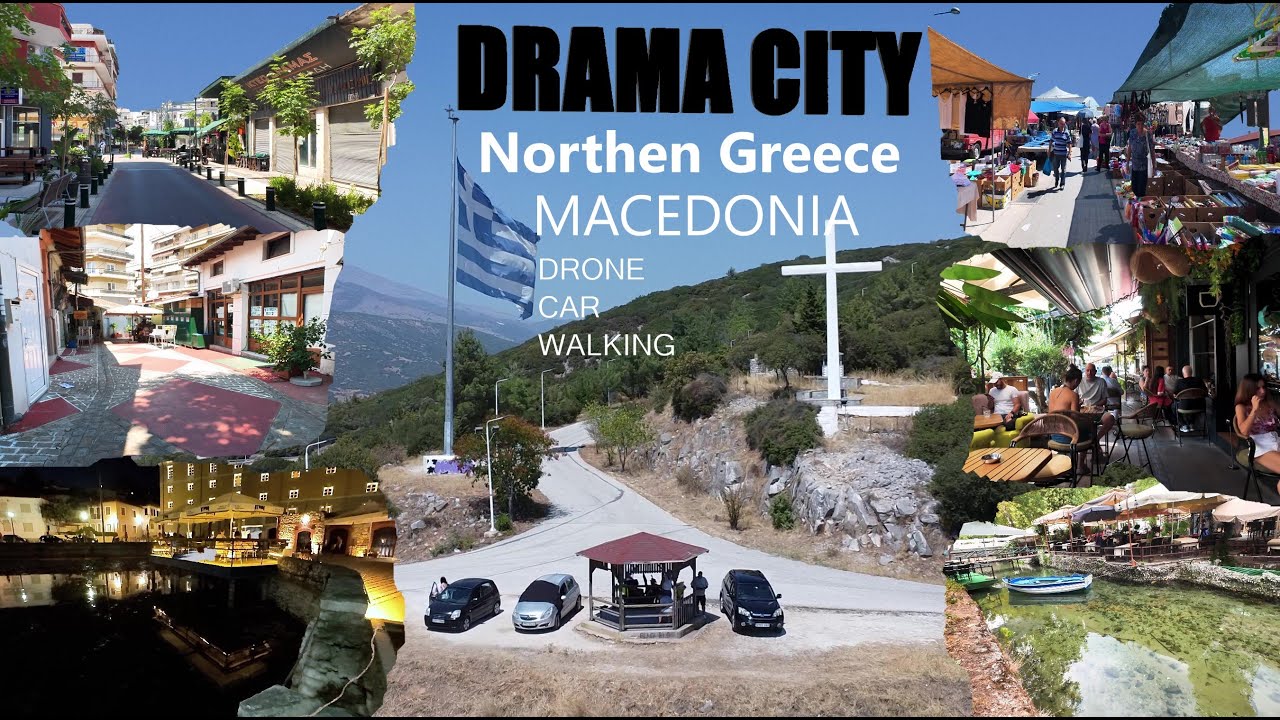 Discover Greece | Drama Northen Greece Macedonia - Drone Car Walking tour