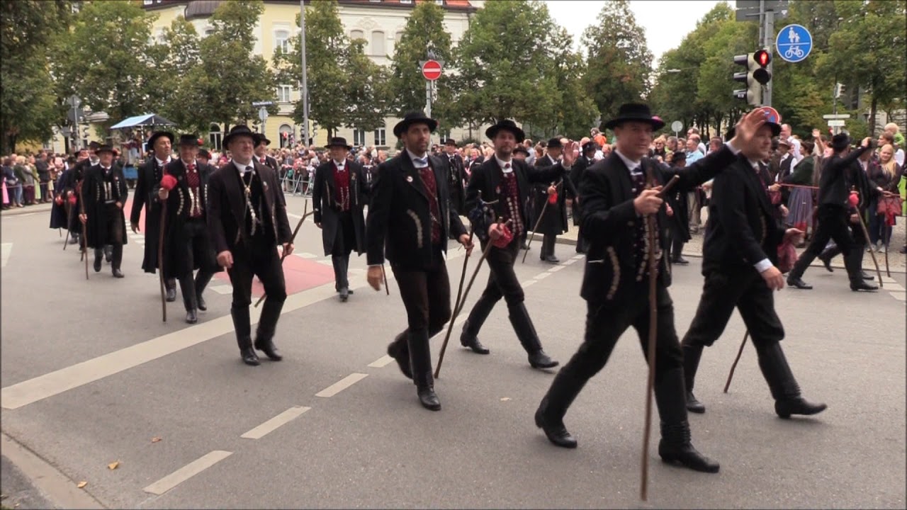 Oktoberfest  Wiesn  München  2019 -  Trachten  und  Schützenzug