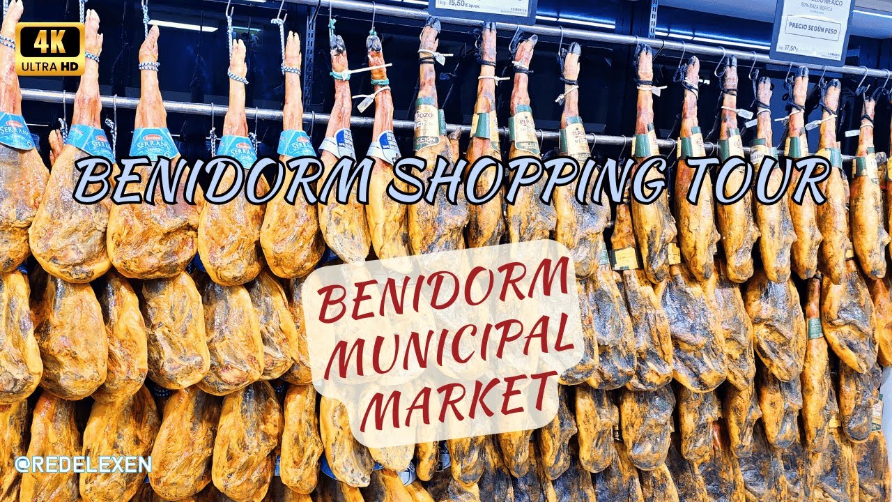 Benidorm shopping tour [4K] (Southeast Spain Sights, Part 14.)