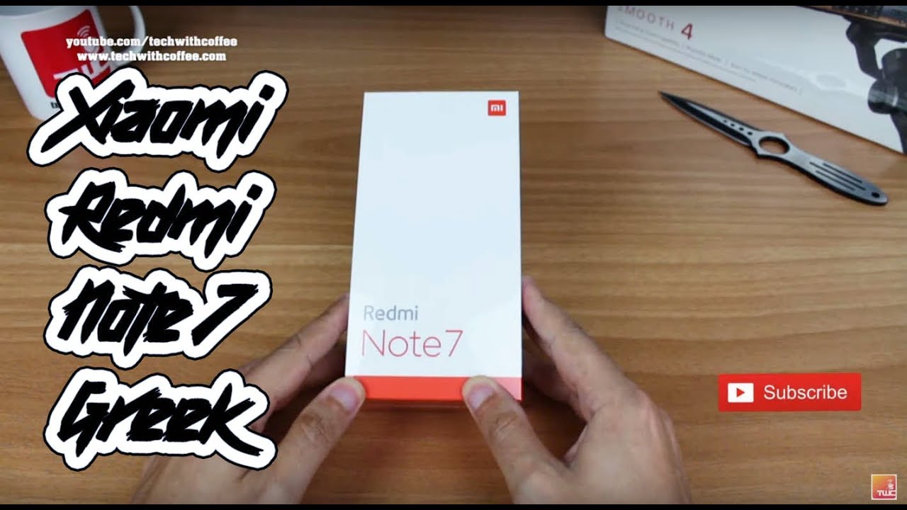 Xiaomi redmi note 7 greek unboxing, testing , review | Κινητο Καμερα Τεστ | Tech with coffee