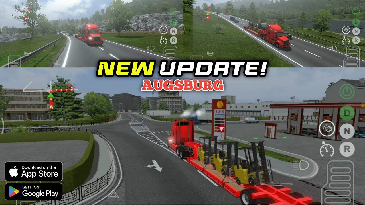 Universal Truck Simulator | New Update! | New Map Augsburg Gameplay