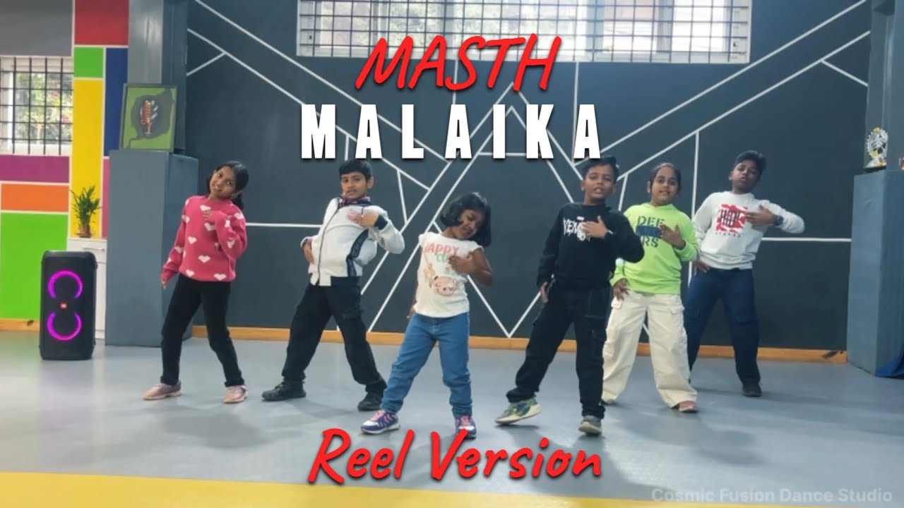 Enjoyment of kids when it comes Reels | Masth Malaika Kids Reel Video  | Cosmic Fusion Dance Studio 