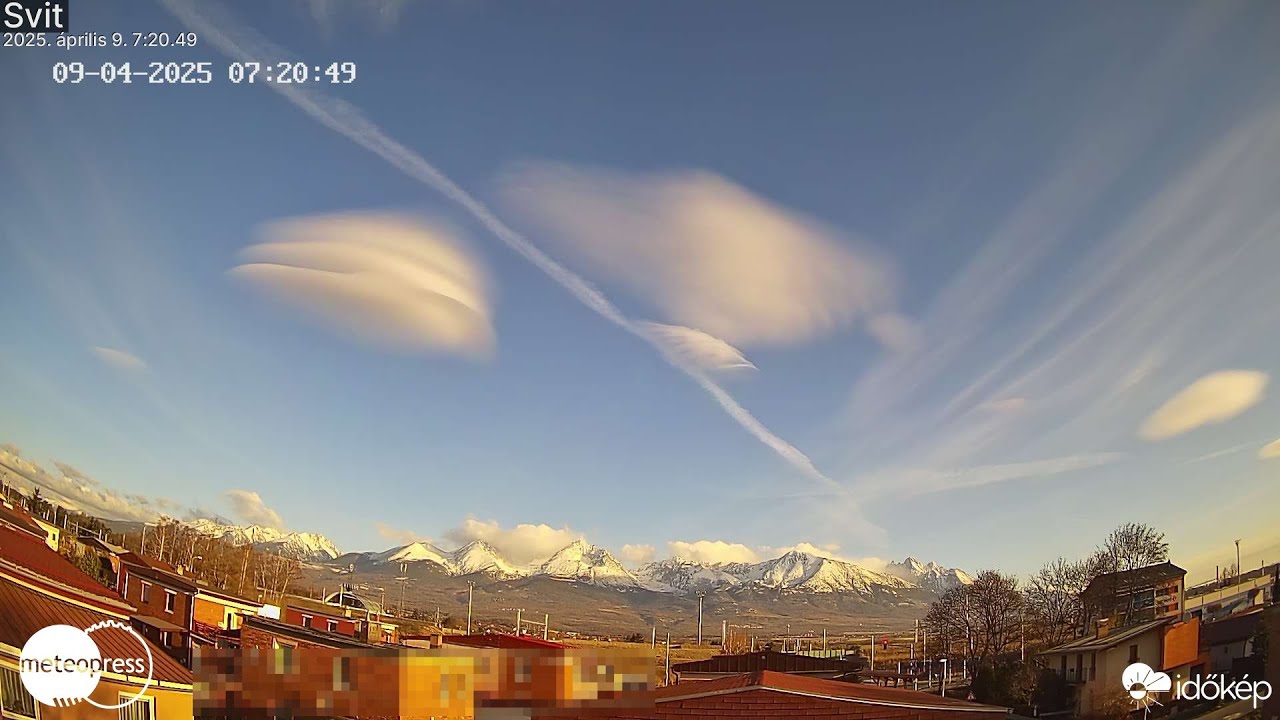 Oblačnosť Altocumulus lenticularis I TIMELAPSE I Svit I 9. 4. 2025