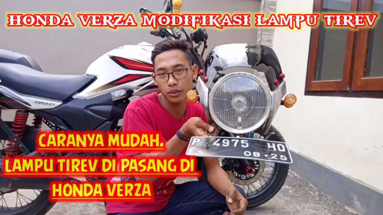 Tutorial pasang lampu Tiger Revo pada Honda Verza/cb Verza. ||Honda Verza modifikasi