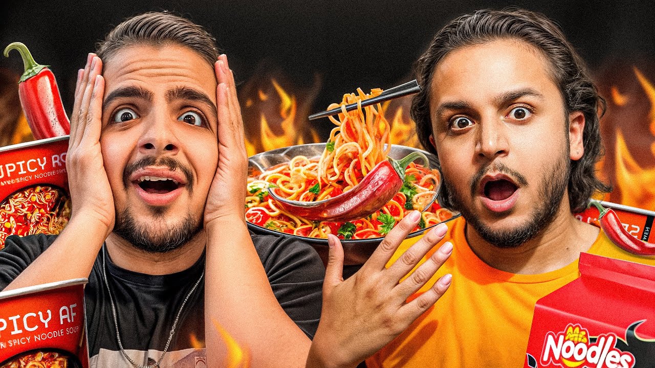تند ترین نودل های جهان رو تست کردم 😂🍜