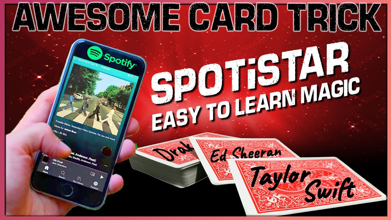 Easy to Learn Card Magic - Pop Stars Trick - Mind Reading Instrumental
