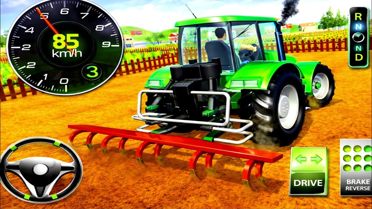 Modern Tractor Farming Driving Simulator 3D | New Tractor Games | Android Gameplay