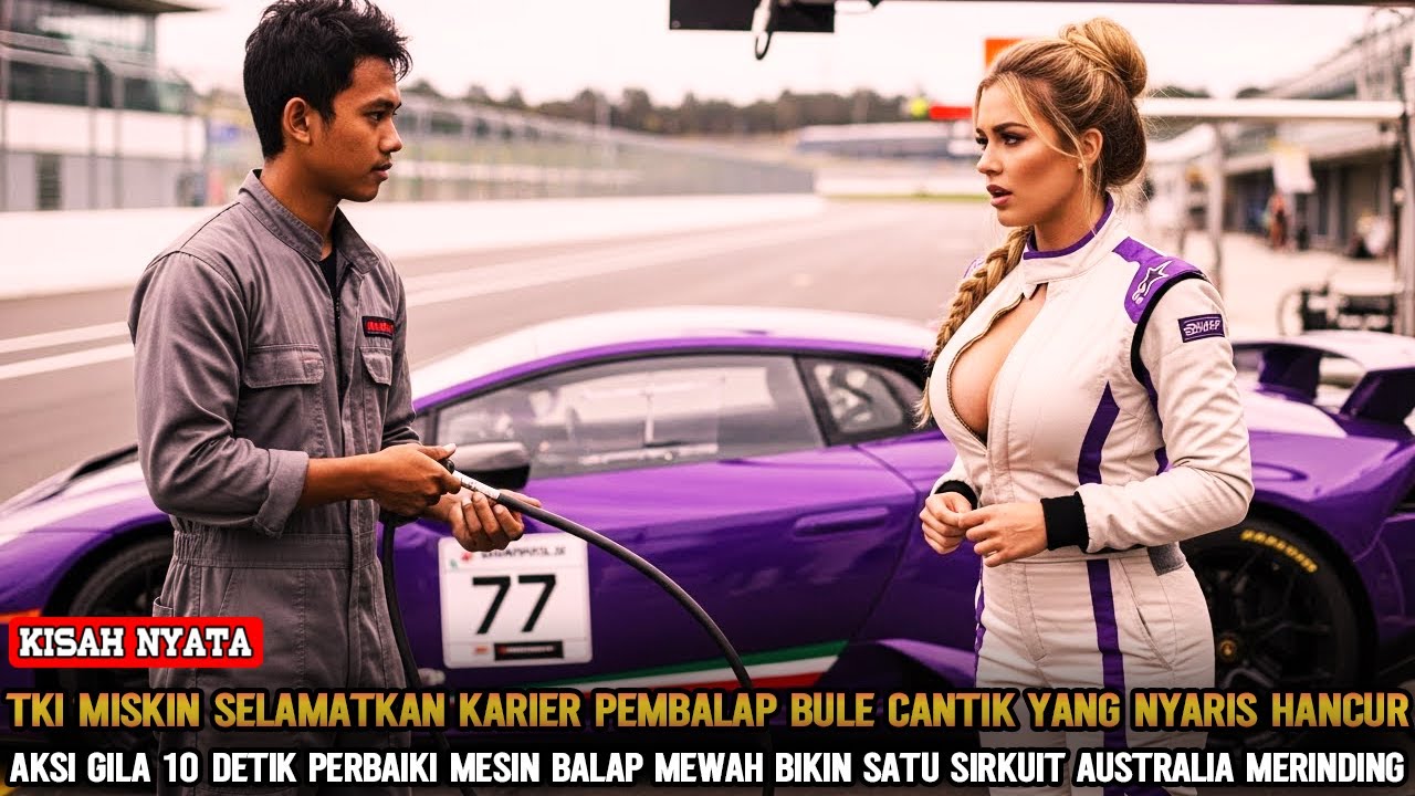 10 DETIK MENEGANGKAN❗TKI LAKUKAN AKSI GILA PERBAIKI MESIN BALAP MEWAH DEMI KARIER BULE CANTIK