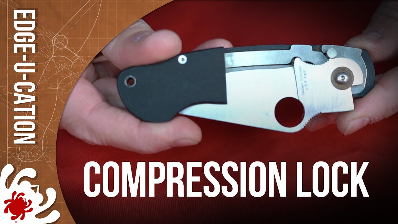 Spyderco Edge-U-Cation — компрессионный замок Spyderco