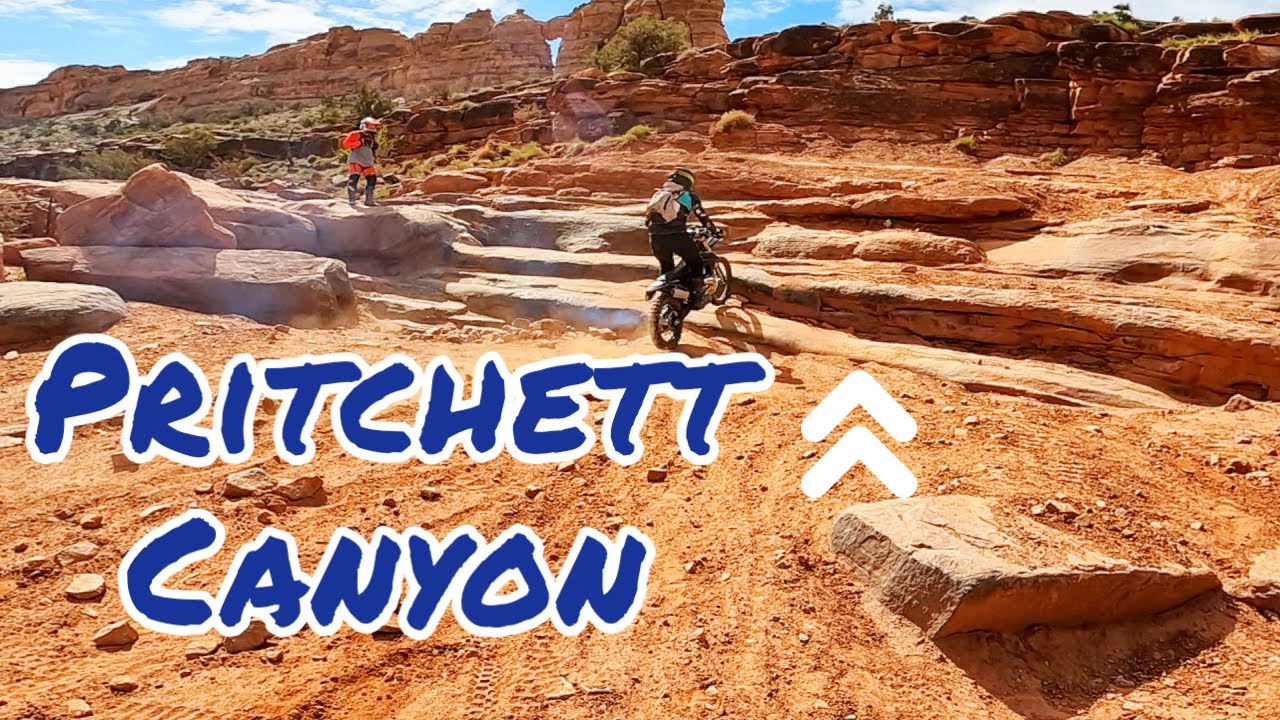 Pritchett Canyon | Part 1 Moab, Utah Husqvarna TE250i Dirt bike riding Utah, Singletrack Squids