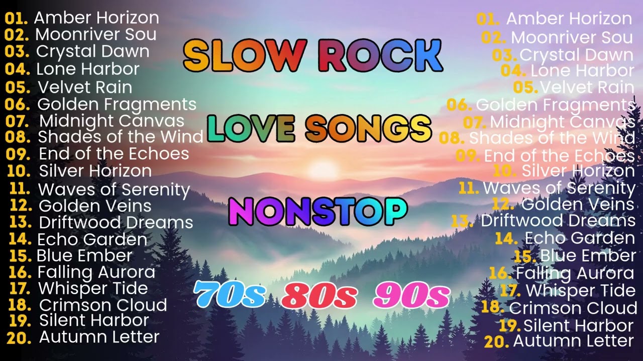 Slow Rock Love Songs Collection 70s 80s 90s | Classic Love Ballads from the Golden Years