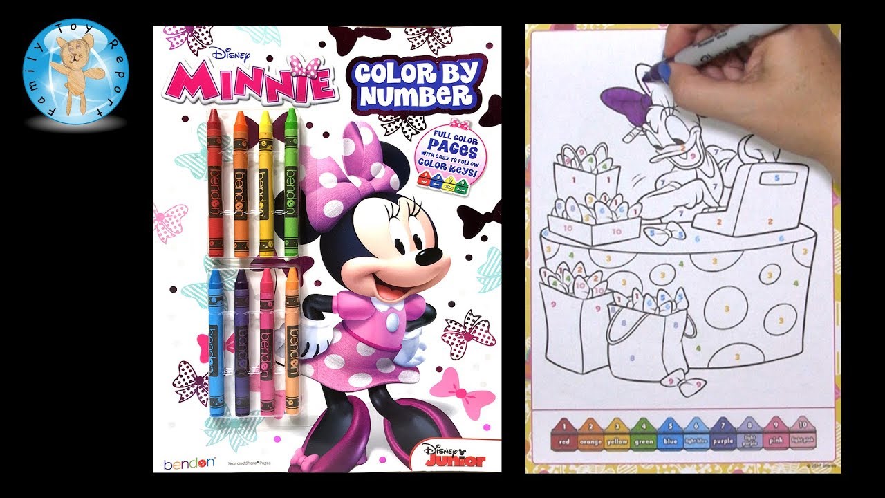 Daisy - Disney Minnie Mouse Color by Number Coloring Book -- Family Toy Report