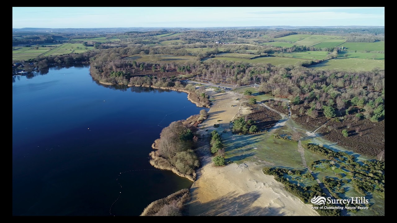 Frensham Great Pond from the air