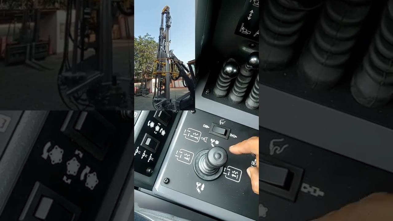 Proses menyambung batang bor pada unit Epiroc Poweroc T35