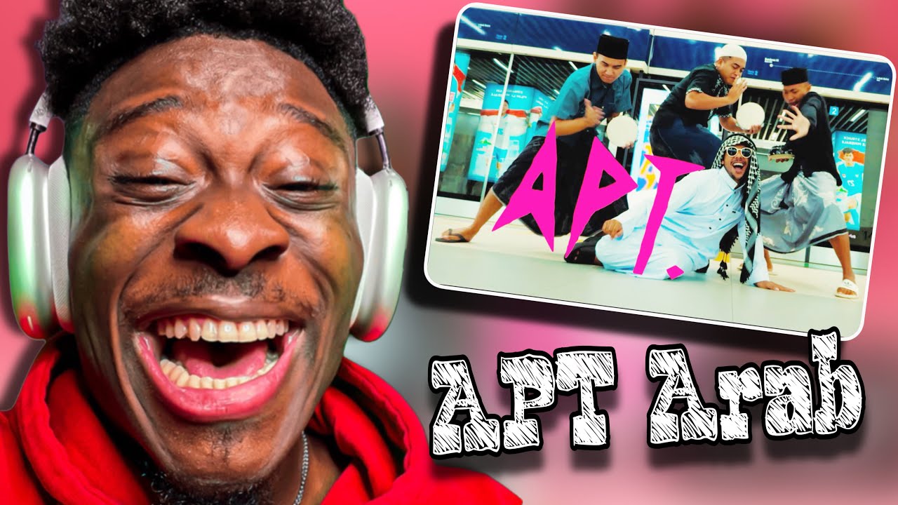 ROSÉ & Bruno Mars - APT. 😂 Arabic the middle East version (3way Asiska cover) 🤣😂 REACTION