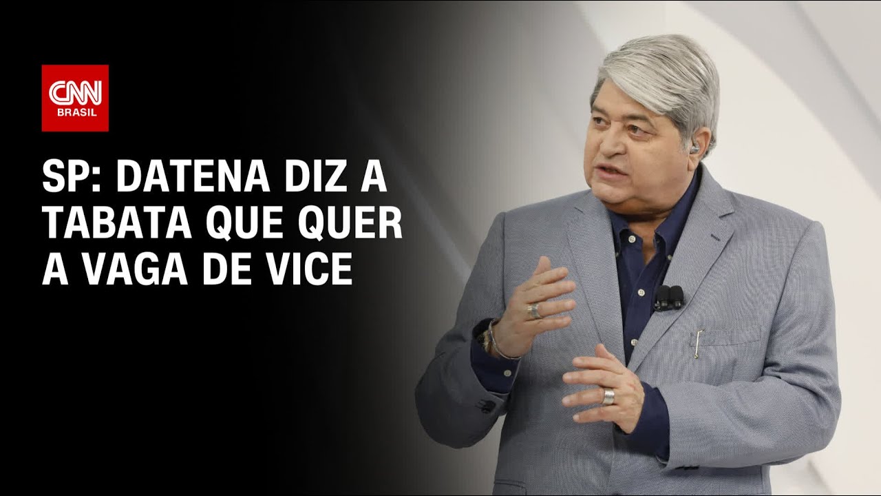 SP: Datena diz a Tabata que quer a vaga de vice | BASTIDORES CNN