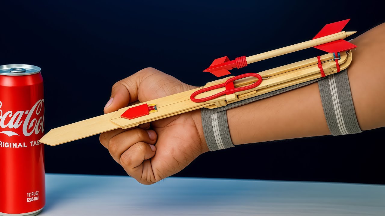 How to Make Automatic Hidden Blade from Popsicle Sticks