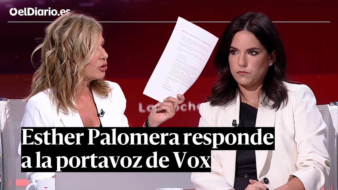 ESTHER PALOMERA responde a la mentira de VOX en RTVE: no contestó a las preguntas de ELDIARIO.ES