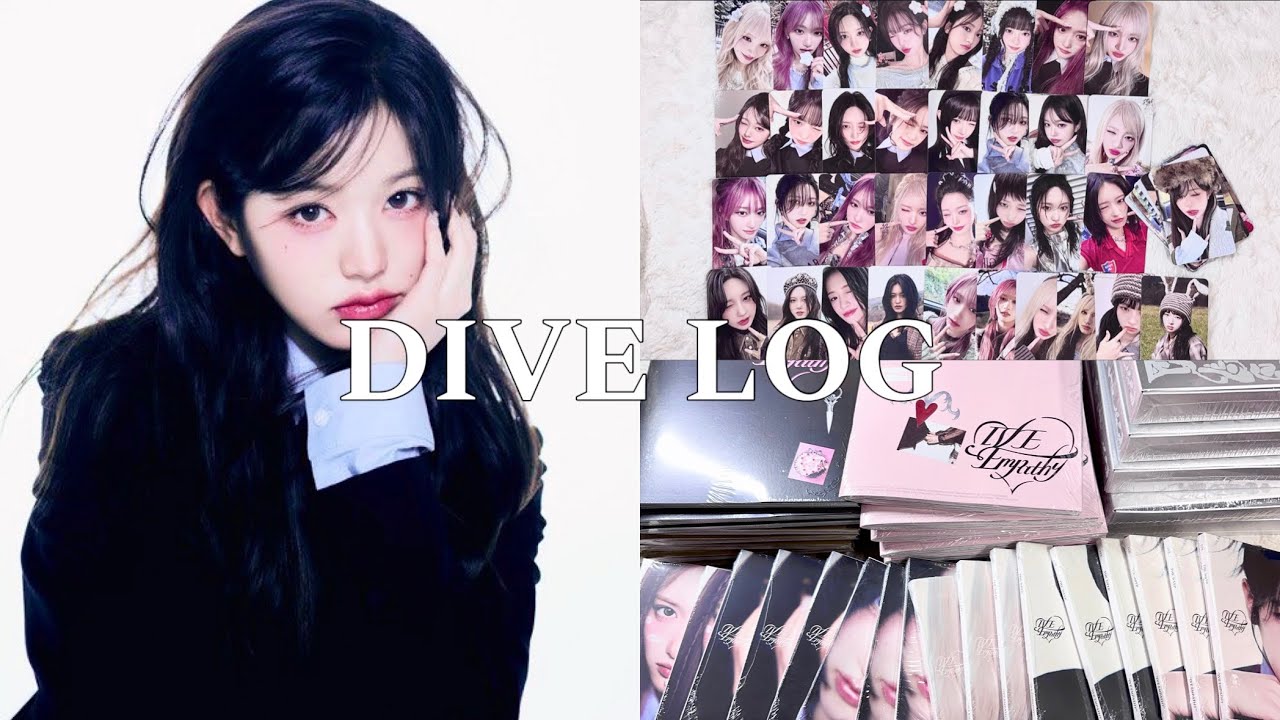 [다이브로그] 이게 다 제꺼라구요? ꒰´꜆ᴖ⩊ᴖ꜀`꒱ 포카로 가득찬 엠파시 앨범깡 ❄️🤍 | 아이브 | 에티튜드 | 스스퀘 | 미공포 | 포카깡 | 바인더정리 | 녕프