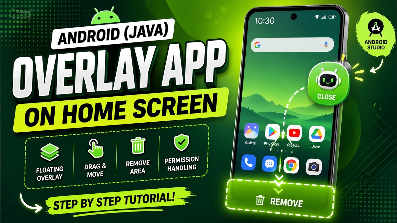 Как создать Android-приложение на Java с плавающим окном поверх экрана | IT WALA