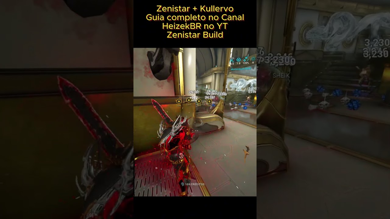 ZENISTAR GAMEPLAY (COM KULLERVO) | GUIA COMPLETO DA BUILD NO CANAL #warframe #tennocreate #zenistar