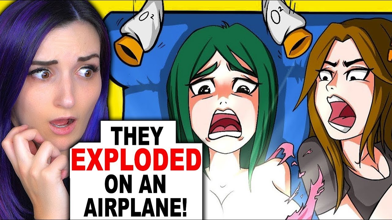 My Implants EXPLODED On An Airplane!! | Reacting to TRUE Animated Story