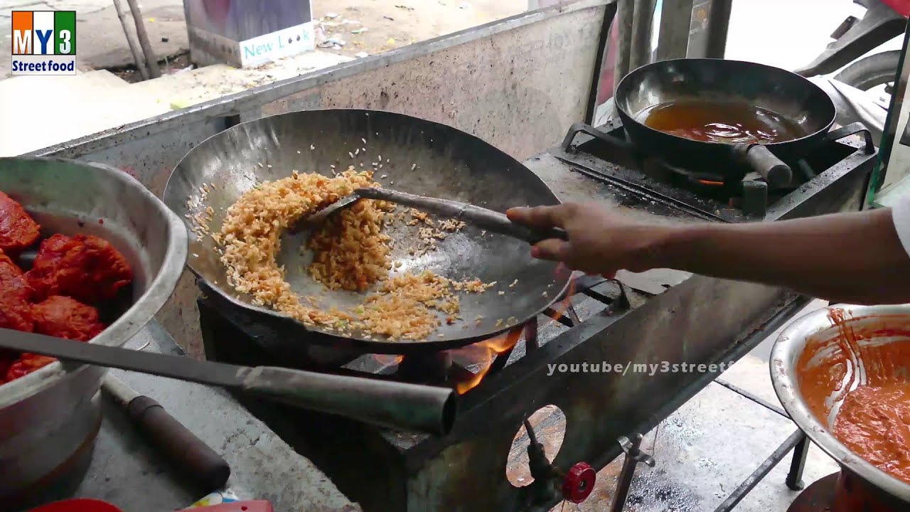 Vegetable Fried Rice Recipe | Indian (Indo) Chinese Recipes street food