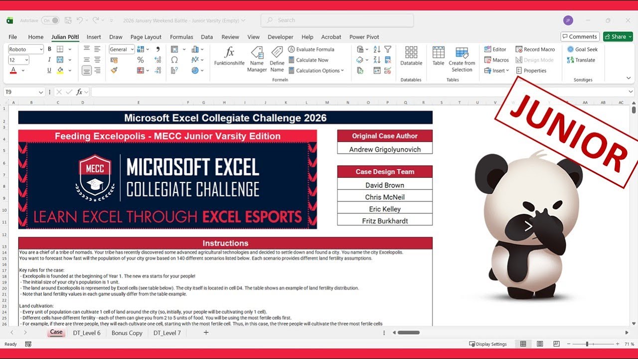 Worse score than in the Varsity case - MECC January Weekend Battle 2026 - Excelopolis (JV)