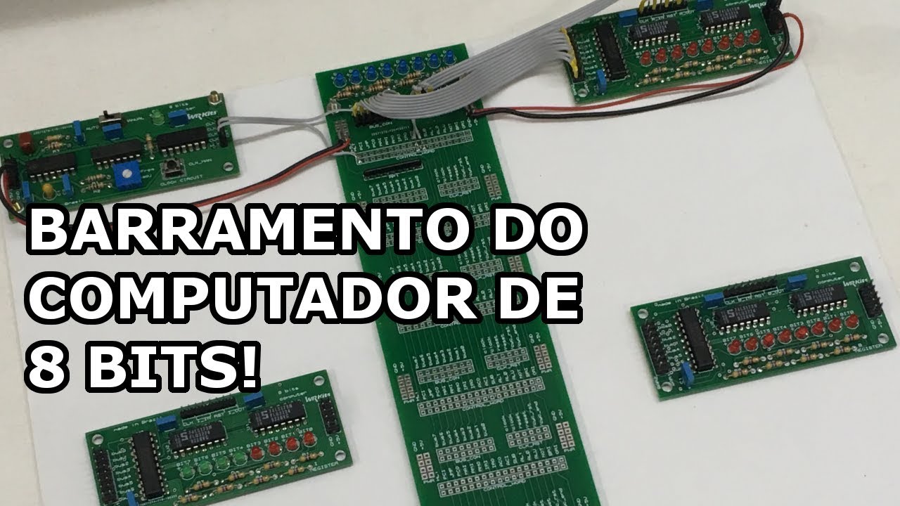 MUITO SHOW! BARRAMENTO DO COMPUTADOR DE 8 BITS EM PCB!