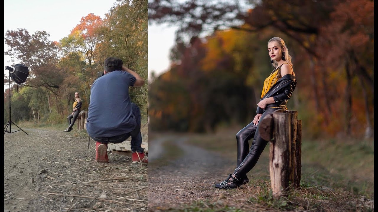 BTS with Raluca using softbox  Triopo 26 inc  godox ad400 pro  and TT685