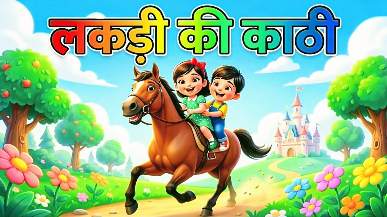 Lakdi Ki Kathi l लकड़ी की काठी l Hindi Nursery Rhymes & Kids Song l Animated Song by AV Kids India