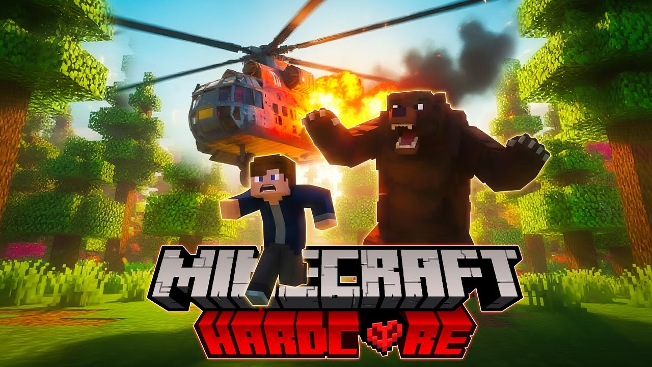SINH TỒN 100 NGÀY Minecraft Hardcore  Trong Rừng Rậm Tuyệt Vọng Thoát Khỏi Lũ Gấu Hung Tợn