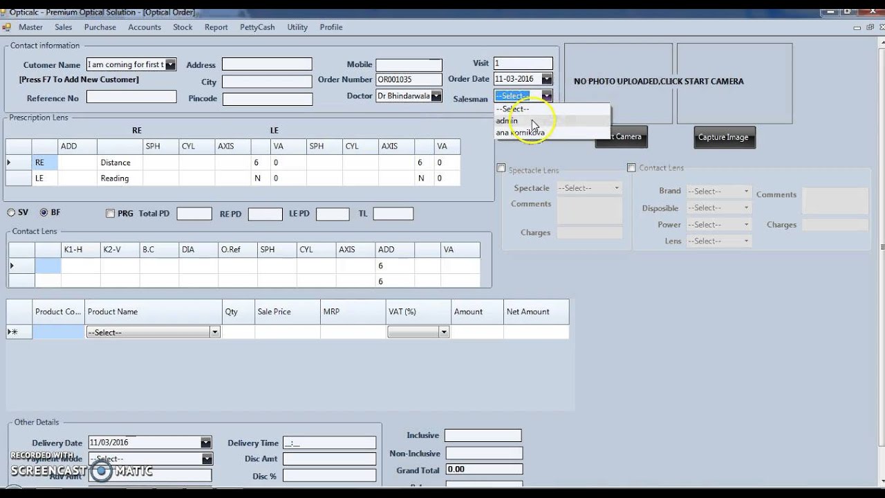 How to use sales & purchase module of Optical POS Software