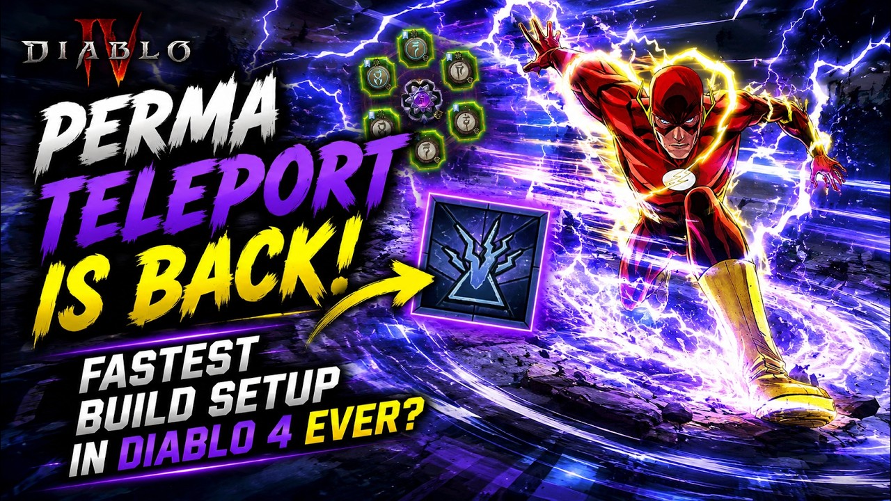 PERMA TELEPORT IS BACK FASTEST Build Setup in Diablo 4 EVER?