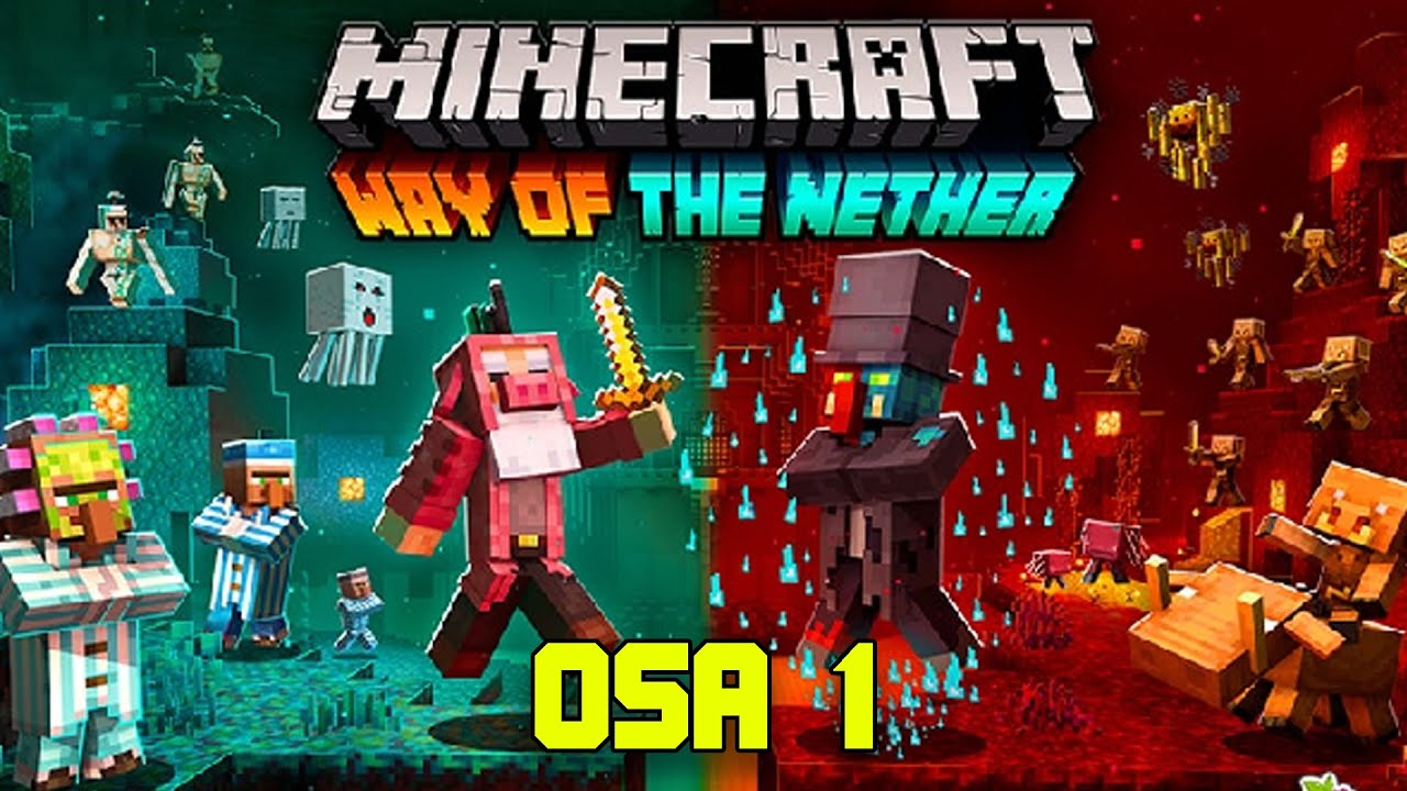 Nether seikkailu Osa 1 - Minecraft minipeli