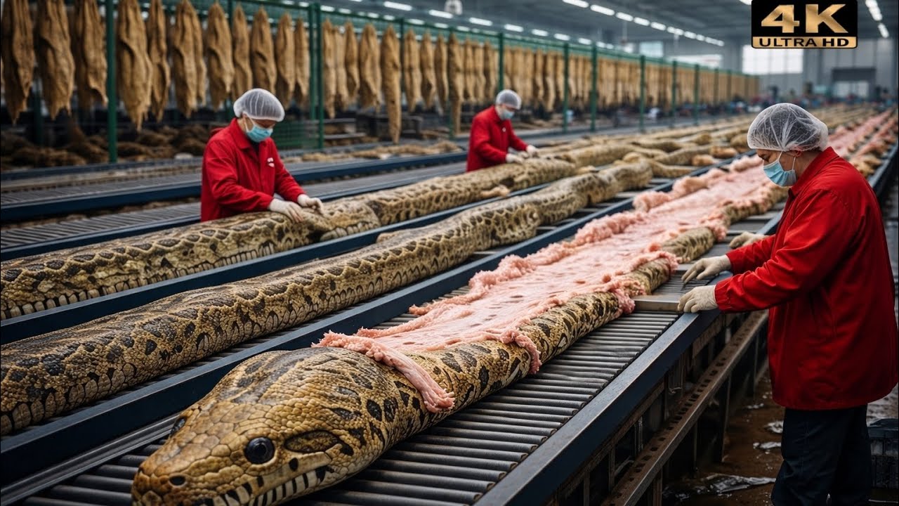 Inside the Snake Leather Factory: from Snake Skin to Luxury Jacket (Full Process)