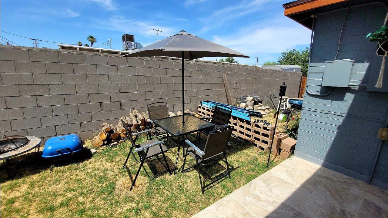 Mainstays Albany lane 6 piece outdoor patio dining set Unboxing in grey
