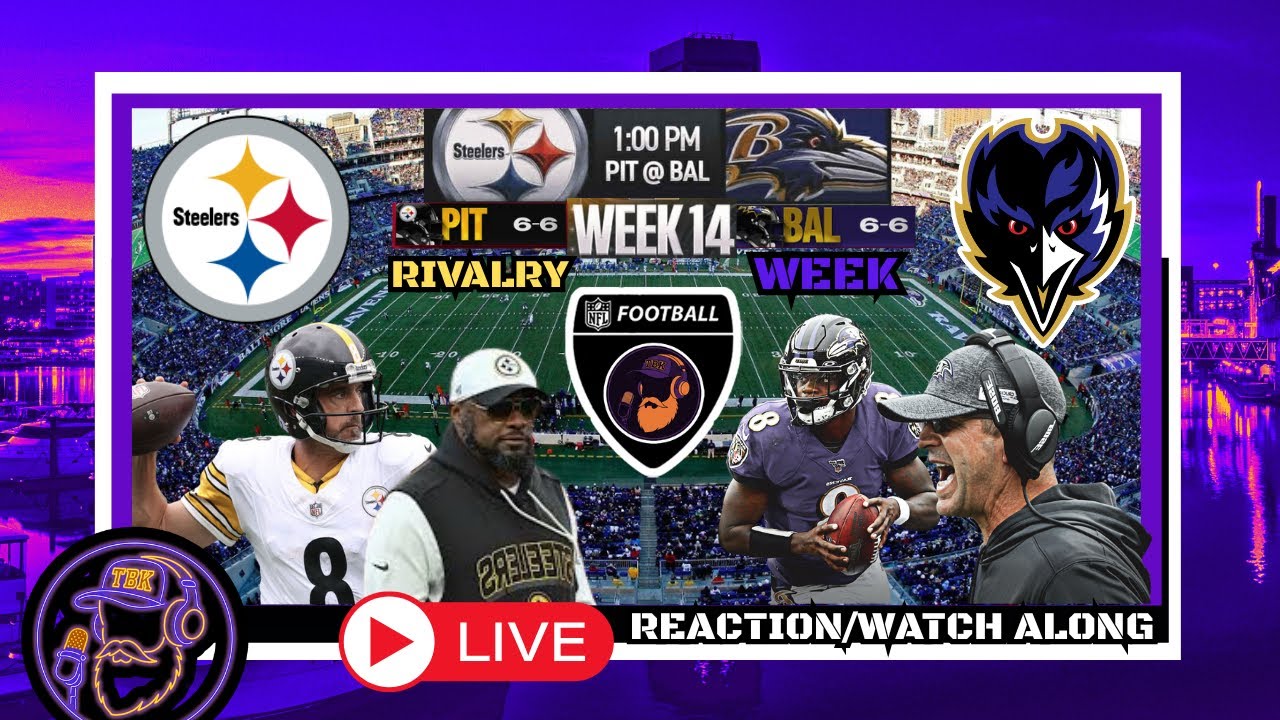 Steelers vs Ravens LIVE Reaction – AFC North War 📱