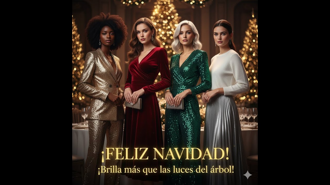 10 ideas de outfits navideños que te harán brillar
