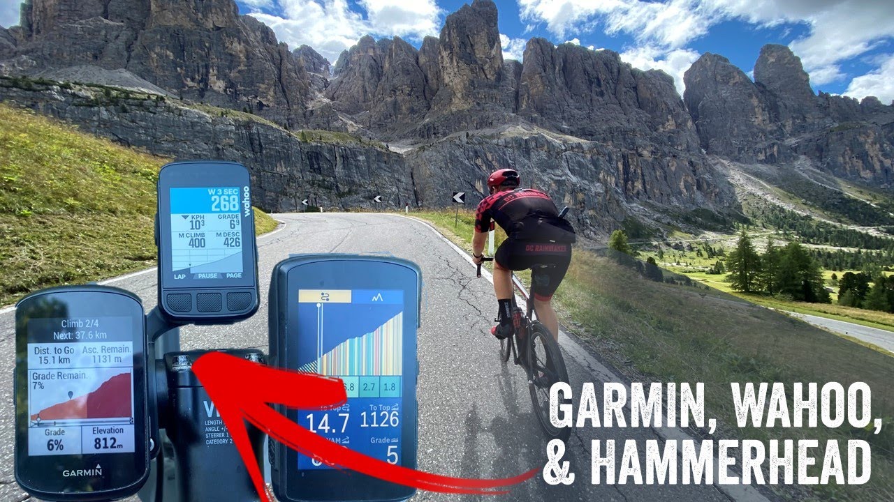 Garmin vs Hammerhead vs Wahoo GPS Climbing: Tested in the Dolomites (a VLOG)!